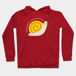 Smile! Nobody Cares How You Feel - Snail Hoodie